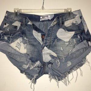 One Teaspoon Jean Shorts